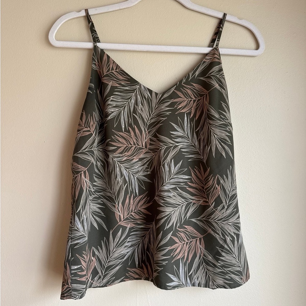 A New Day Brown and Black Crop Camisole